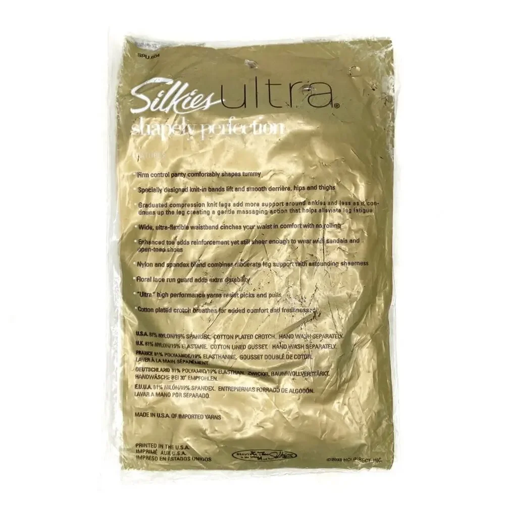Silkies Ultra Shapely Perfection Pantyhose Honey Beige Large